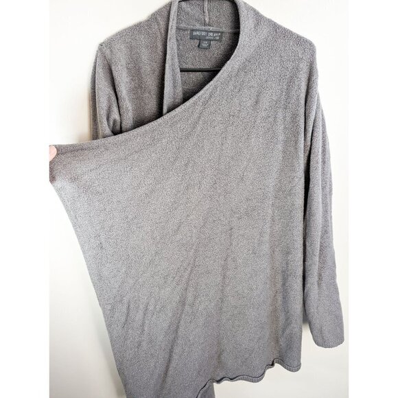 Barefoot Dreams CozyChic Lite Super Soft Open Front Cardigan Gray S/M - Picture 9 of 12